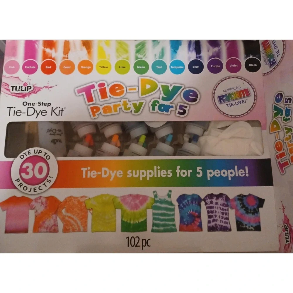 LOT OF 3 TIE DYE KITS-ONE KIT MISSING SOME RUBBER BANDS